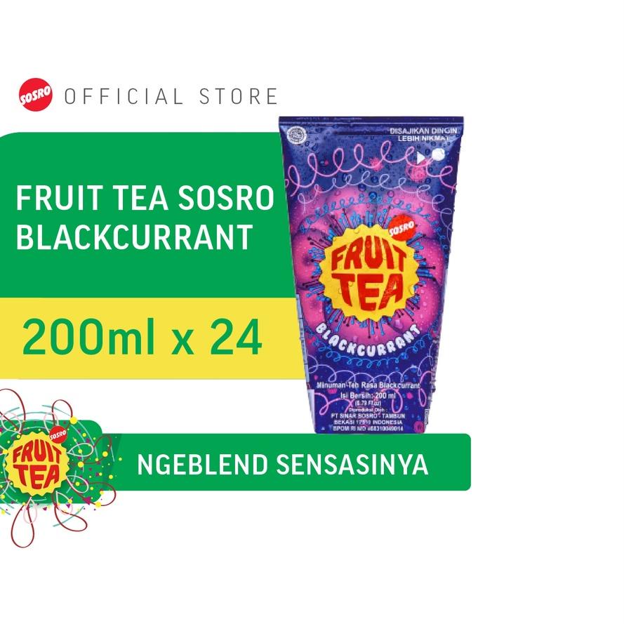 

♡ Fruit Tea Sosro BlackCurrant Genggam 200 ml isi 24 pcs ❅