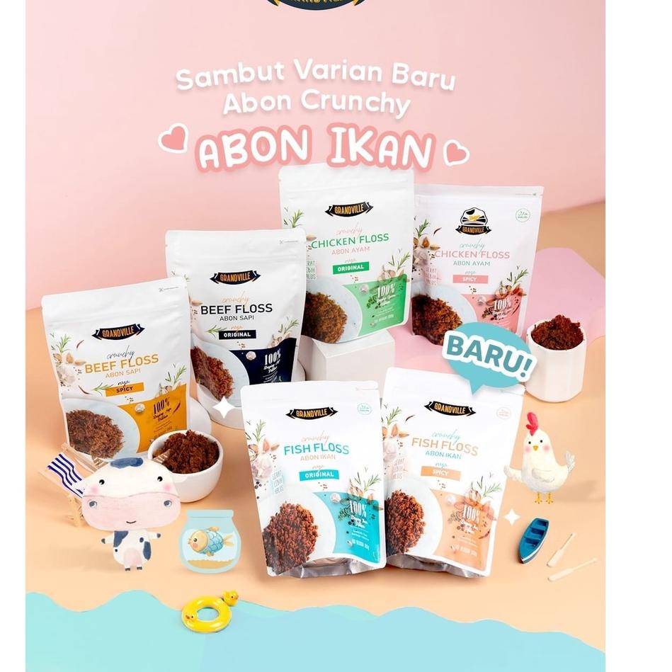 

TERLARIS Premium Abon Sapi / Ayam Grandville Crunchy 1tahun+ !