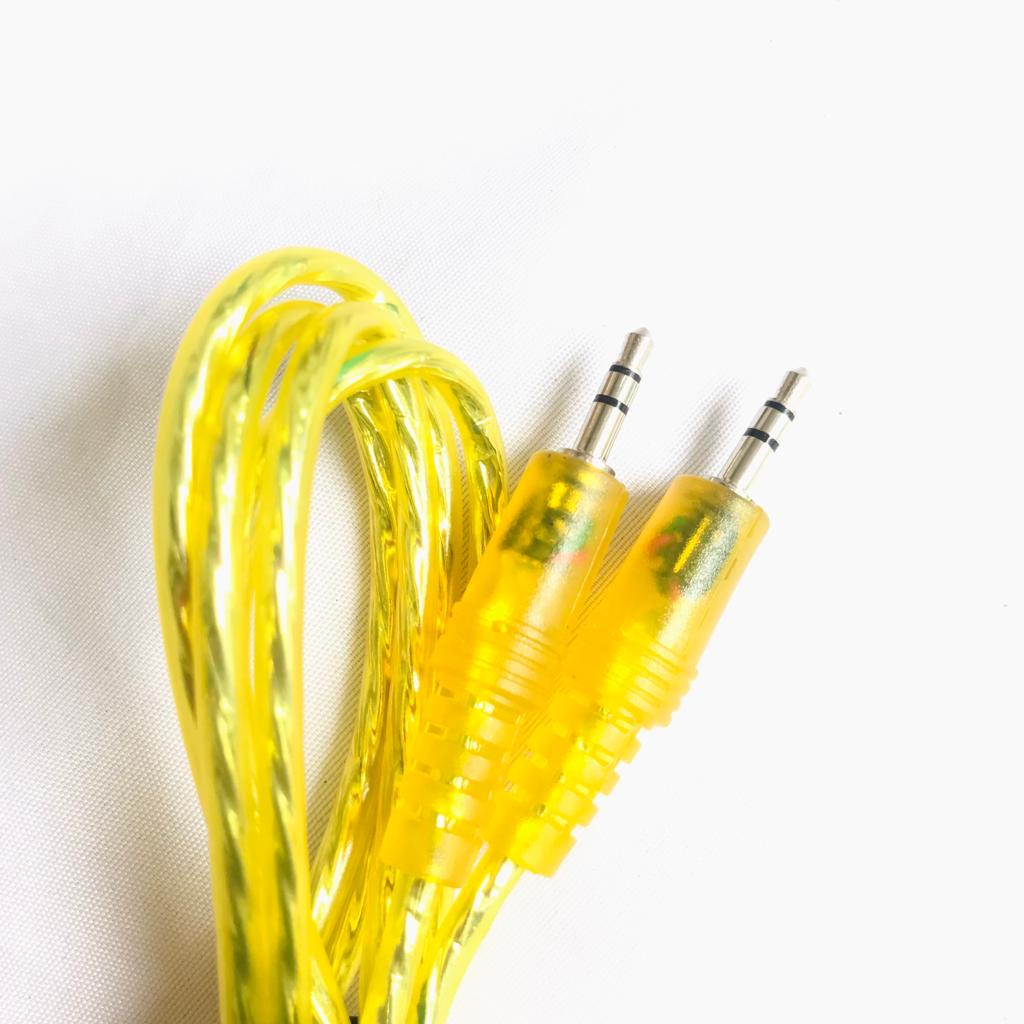 KABEL 1 JACK STEREO MINI TO 1 JACK MINI STEREO TRANSPARAN 1,5M FULL KABEL AUDIO/ KABEL VIDEO/ KABEL AUDIO VIDEO MURAH/ KABEL AUDIO VIDEO BAGUS