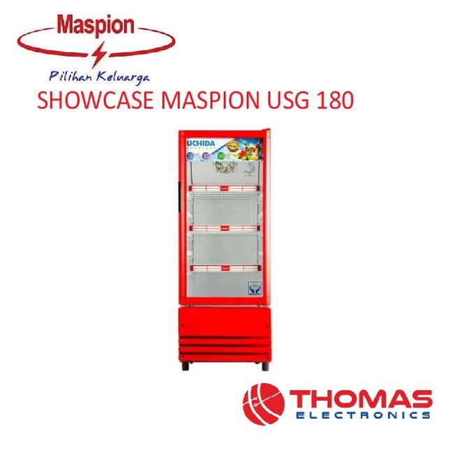 MASPION SHOWCASE USG 180 ND USG180ND 3 RAK GARANSI RESMI