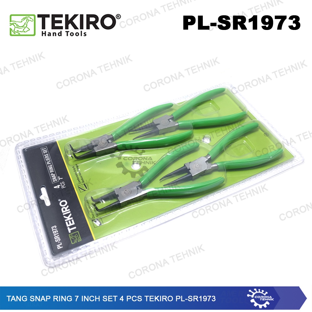 Tekiro PL-SR1973 Tang Snap Ring 7 Inch Set 4 Pcs