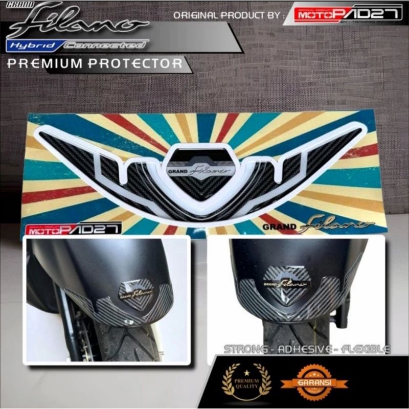 Motopad27 Stiker yamaha Grand filano Stiker timbul Cover Spakbor Fender yamaha Grand filano 125 2023