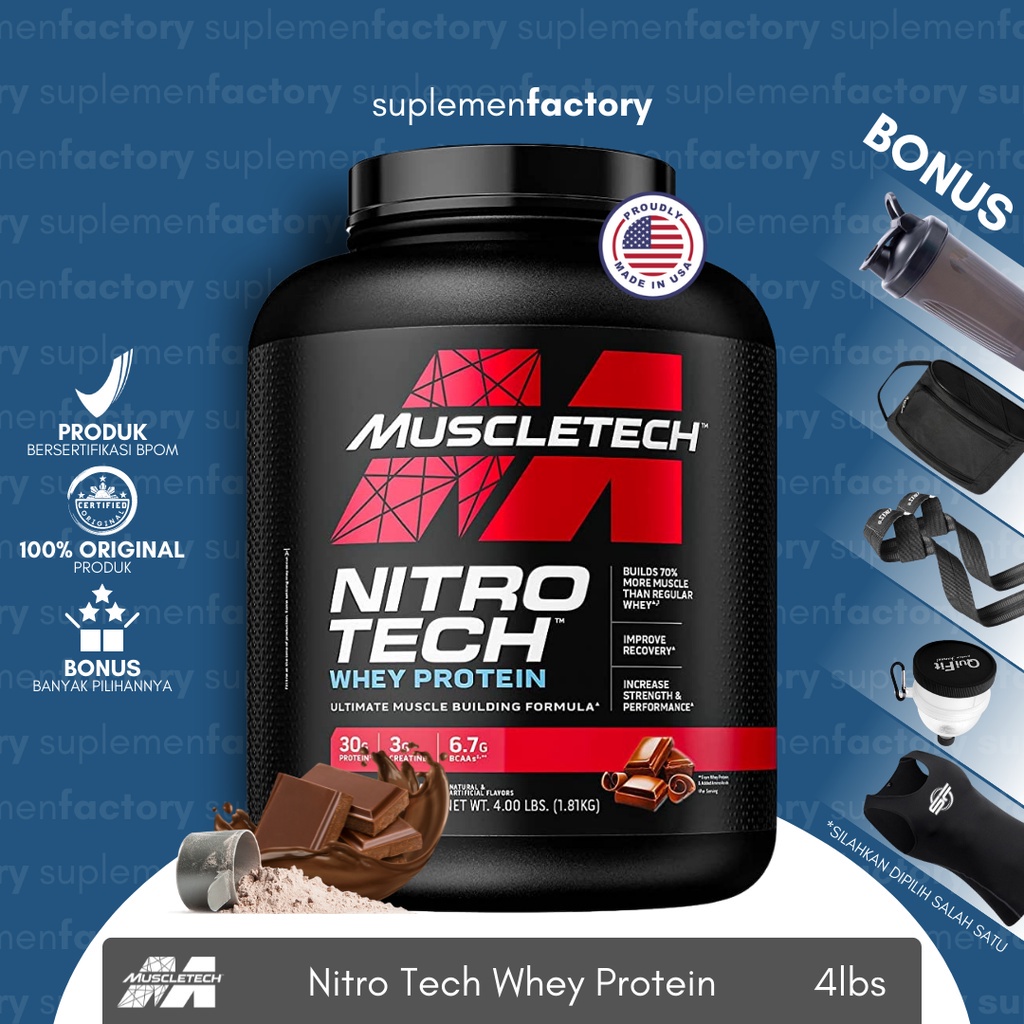 Muscleteh Nitrotech 4 Lbs Whey Protein