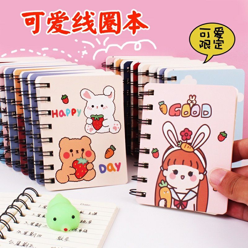 

Note book ring motif buku memo kecil spiral notebook catatan 80 lembar tulis motif kartun binder perlengkapan sekolah alat aestetic estetik girly notepad lucu kawaii murah grosir jurnal journal garis sketchbook sketch aesthetic mini cartoon diary bergaris