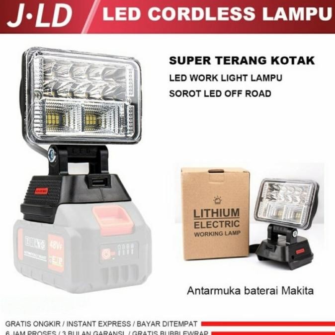 Ladar Emergency Lamp, Lampu Kerja Led Cordless By Jld Tool