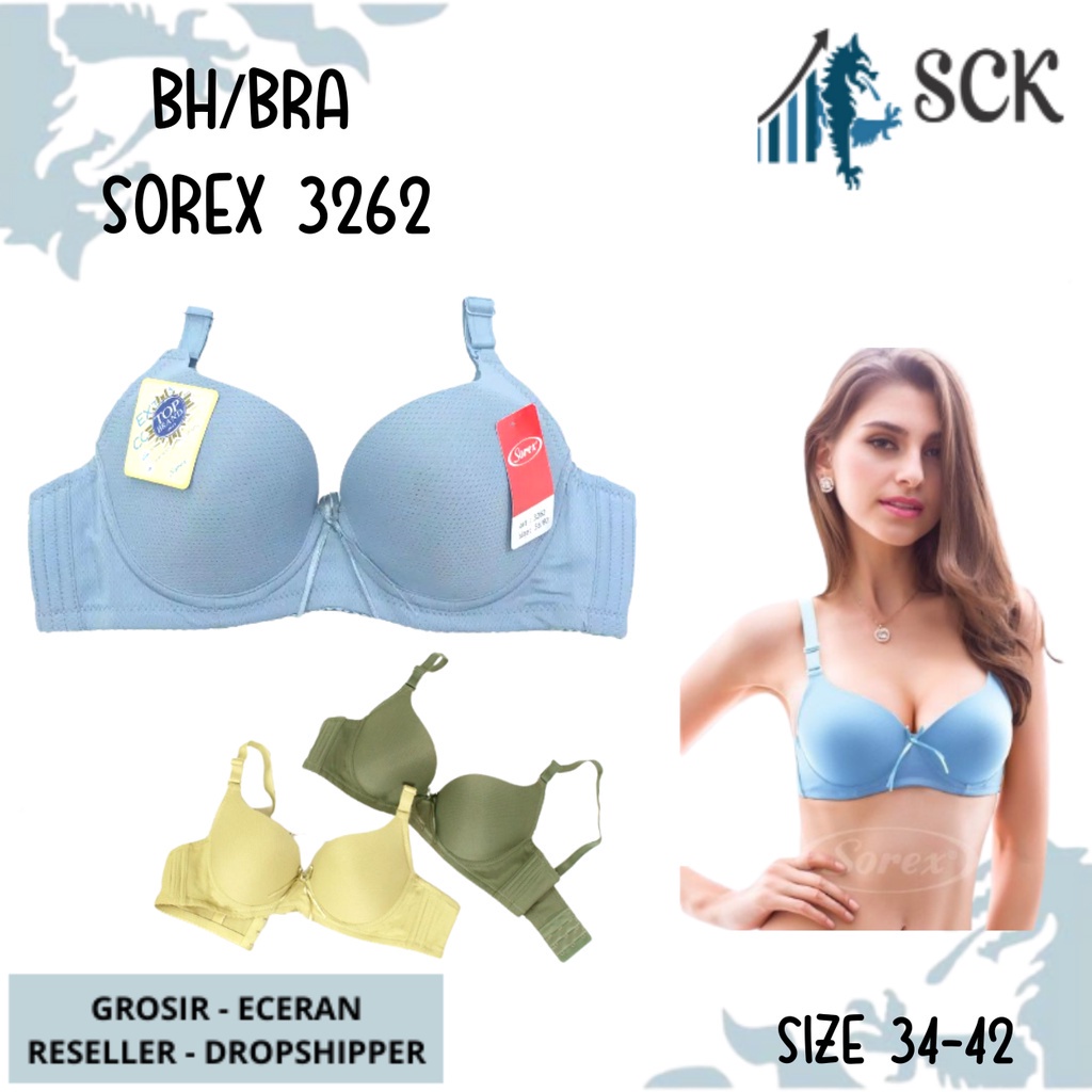 BH Pushup SOREX 3262 Kawat / BH Wanita Busa FULL Cup B Size 36-42 / Pakaian Dalam Cewek- sckmenwear GROSIR