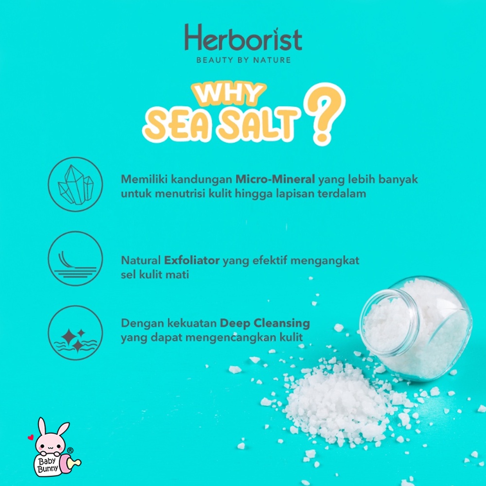 ❤ BELIA ❤ Herborist Mineral Body Scrub 200gr | Moisturizing &amp; Brightening | Revitalizing | Rejuvenating &amp; Glowing | BPOM | BABY BUNNY