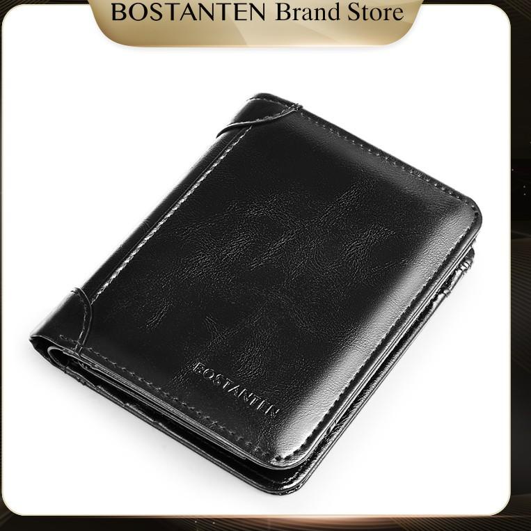 Terbaik BOSTANTEN Dompet Pria Lipat Panjang Multifungsi Slot Multi Kartu Hitam/Coklat
