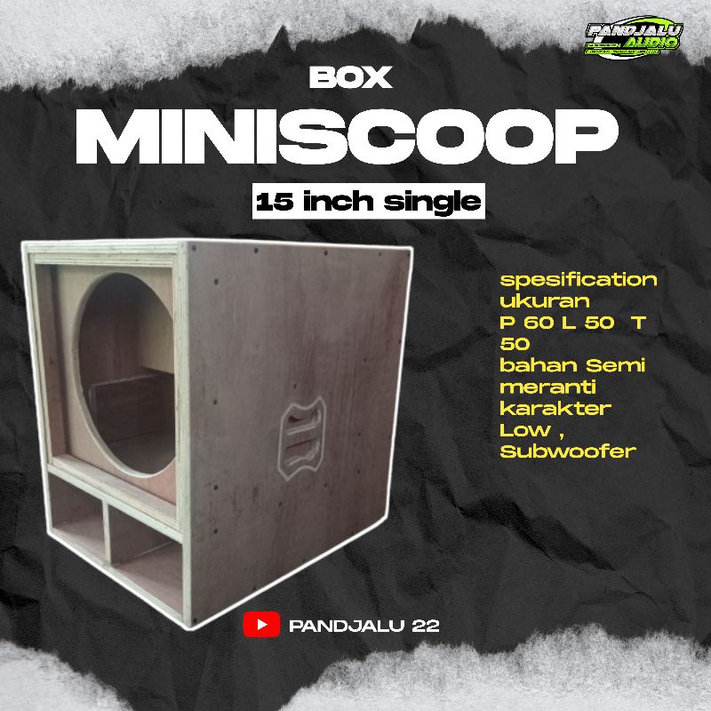 Box Speaker 15 inch miniscop