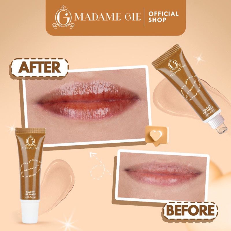 Madame Gie Sweet Lip Mask-Scrub Bibir