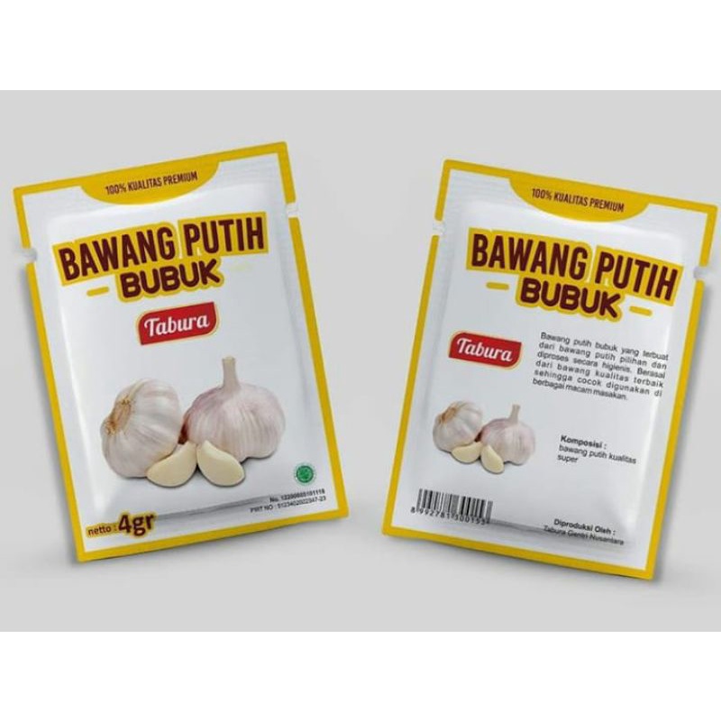 Tabura®Bawang Putih Bubuk Kemasan Renceng 4Gr (12pcs)