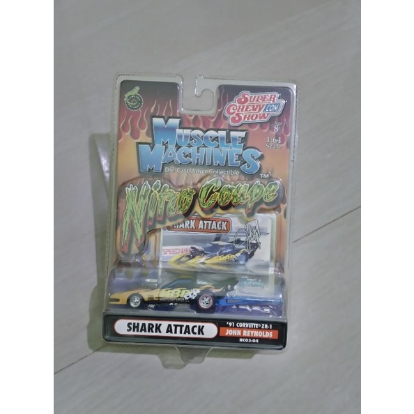 MUSCLE MACHINES NITRO COUPE SHARK ATTACK