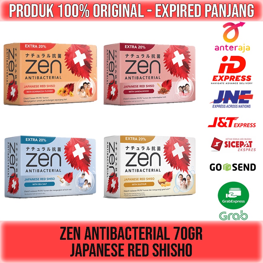 ZEN ANTIBACTERIAL BODY SOAP SABUN MANDI BATANG ANTI BAKTERI 70gr