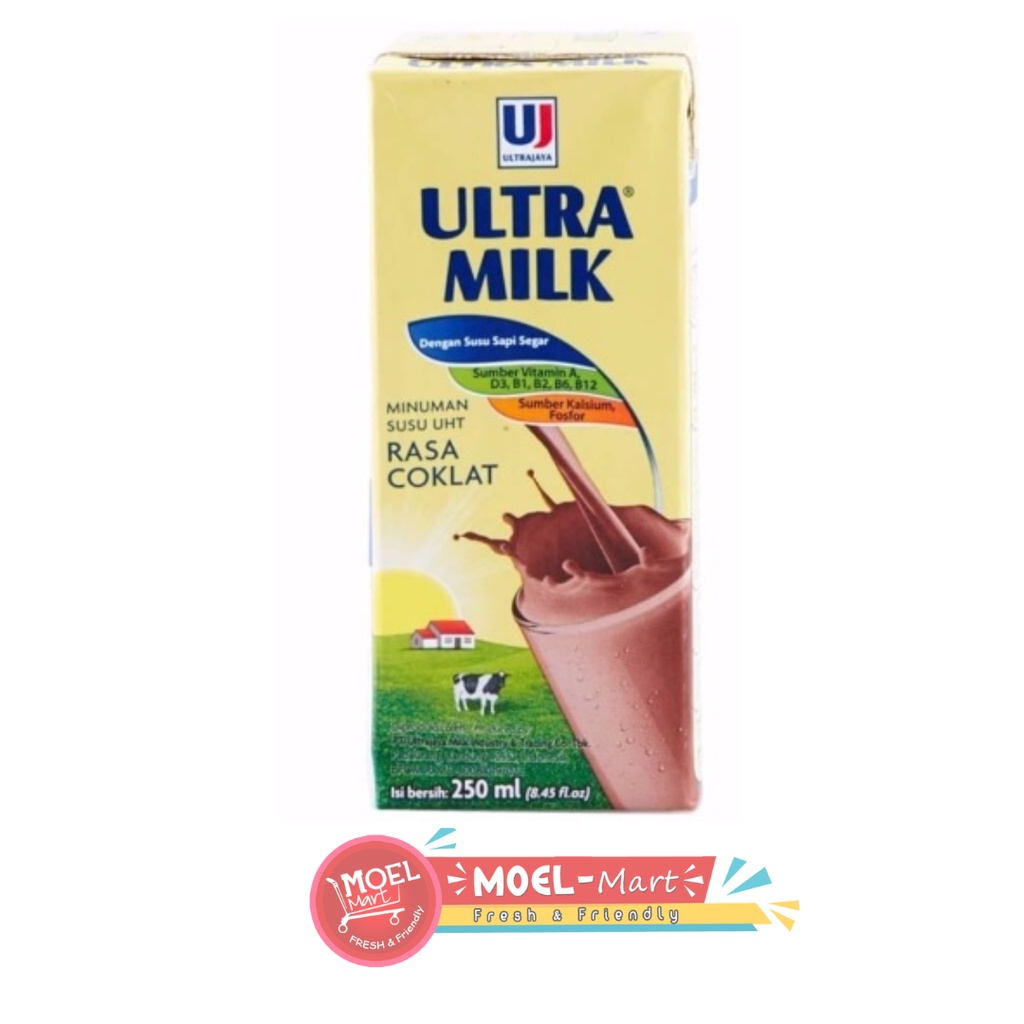 Jual Ultra Milk Rasa Chocolate 250ml Shopee Indonesia 