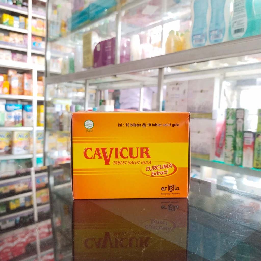 CAVICUR TABLET 1 BOX @10 STRIP cavicur curcuma extract