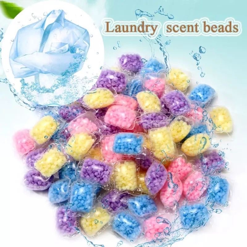 (1 PAX isi 50 PCS) Pewangi Laundry / Pelembut Softener Baju / Pakaian / Cucian / Laundry Gel Ball Butiran Manik