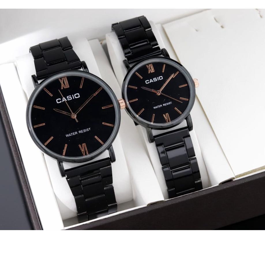 Discount Today DISTRIBUTOR JAM TANGAN COUPLE CASIO RANTAI STAINLESS 