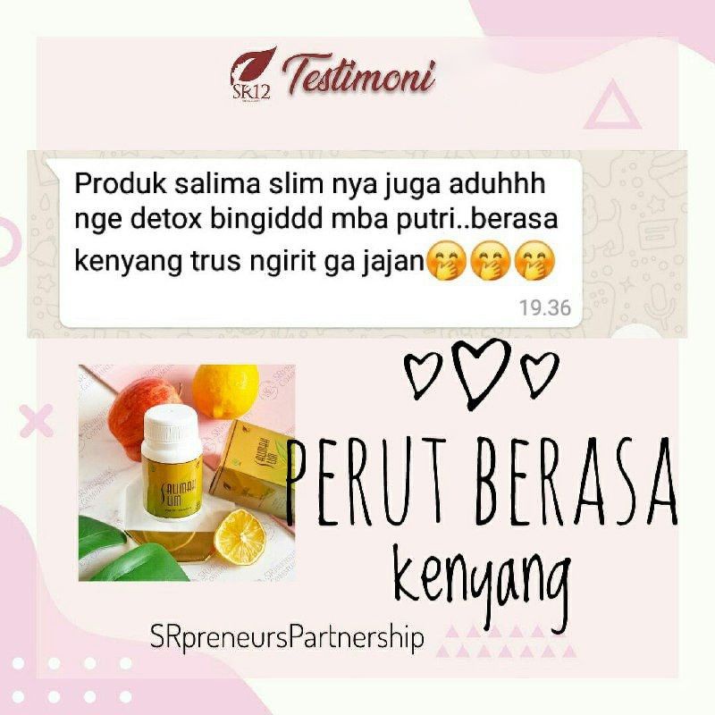 SLIM &amp; DETOX PELANGSING HERBAL ALAMI SALIMAH SLIM SR12