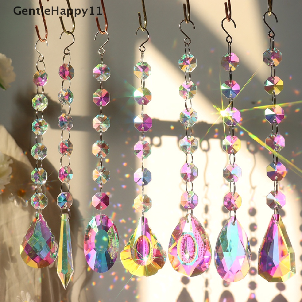 Gentlehappy Prisma Suncatcher Gantung Jendela Kristal Penangkap Cahaya Hujan Dekorasi Taman id