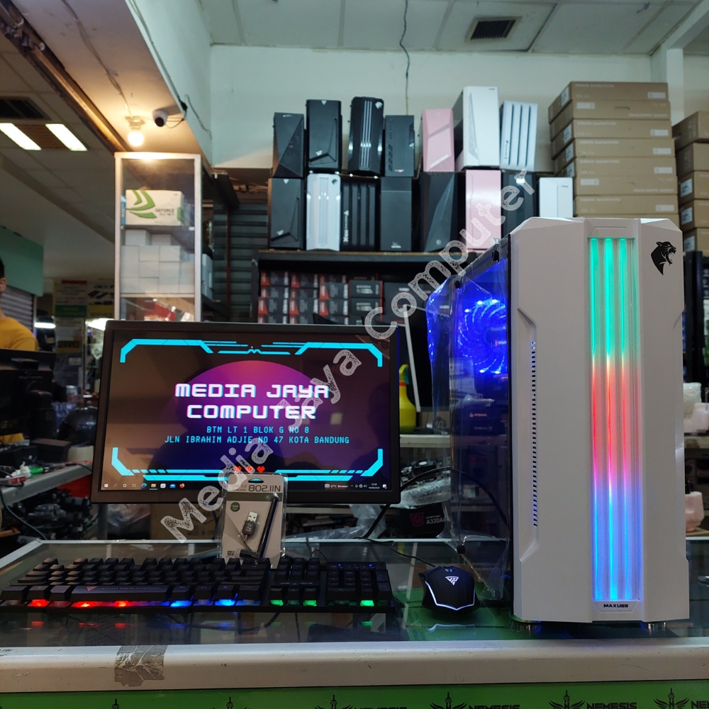 PC Gaming Fullset AMD Ryzen 3 3200G | RAM 16GB | HDD - SSD | Monitor 19 - 24 inch Garansi 1 Tahun