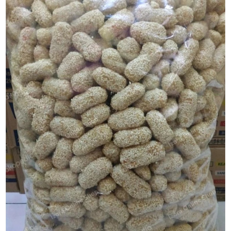 

Camilan kue kering MANCHO Wijen, Taik kucing Manis, 2 kilogram Lezat a