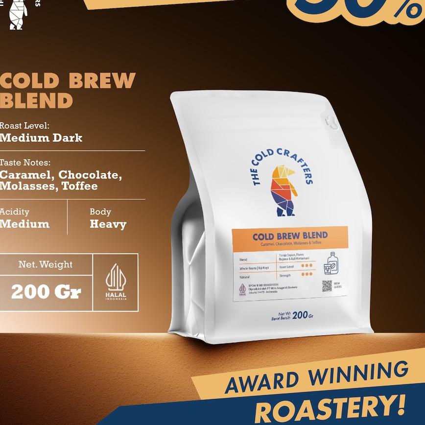 

❋ The Cold Crafters Signature Cold Brew Blend Roasted Coffee Beans 100gr/200gr/1kg ➫