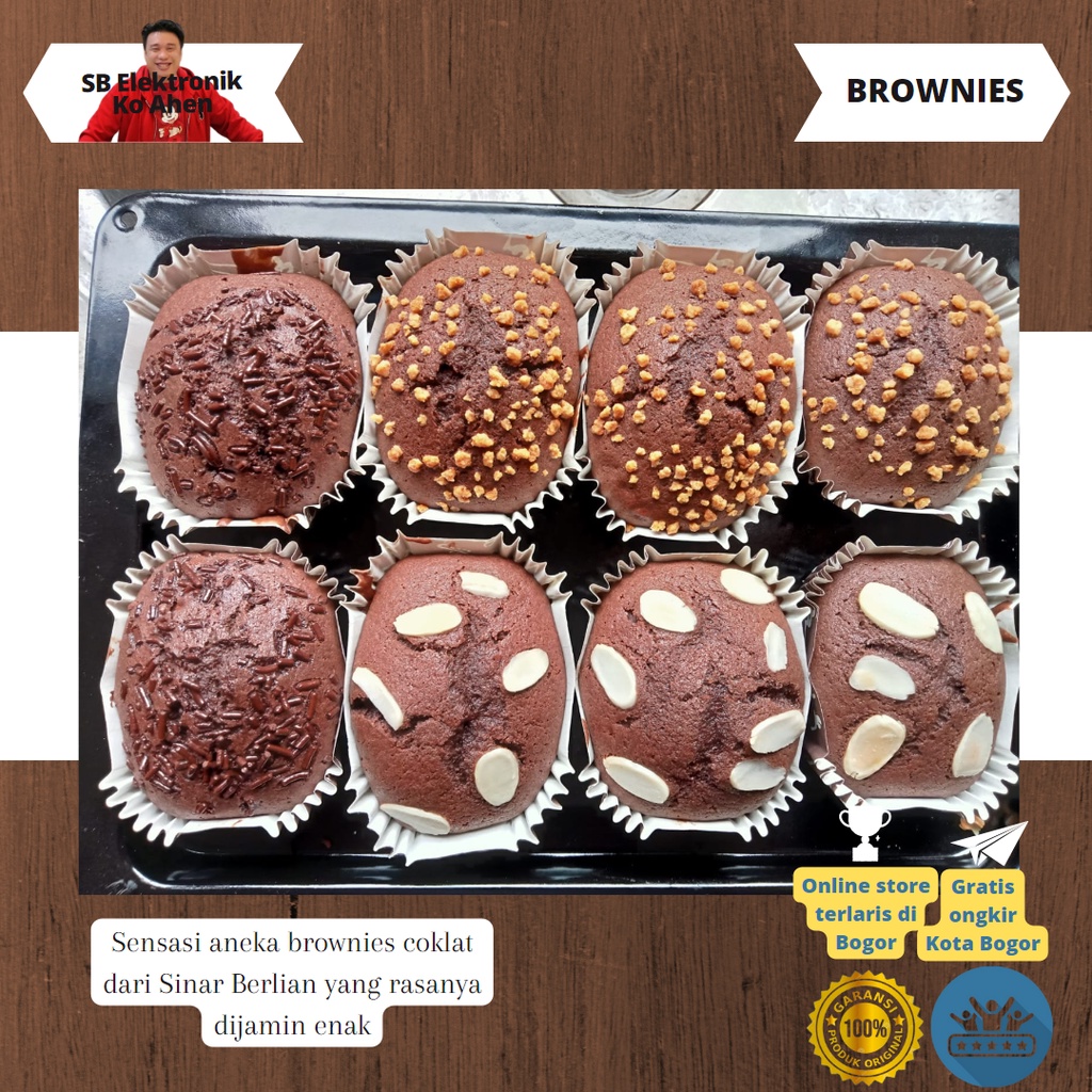 

Kue Brownies SB Cokelat Manis dan Lembut Isi 4 Pcs