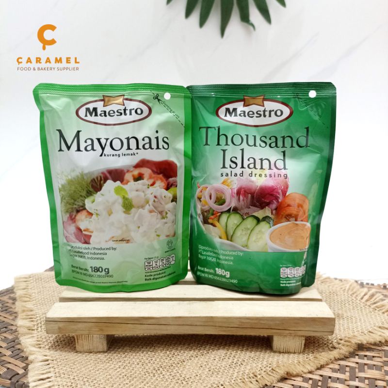 

Maestro Mayo/Thousand Island 180g-Maestro Salad Dressing-Maestro Mayonaise