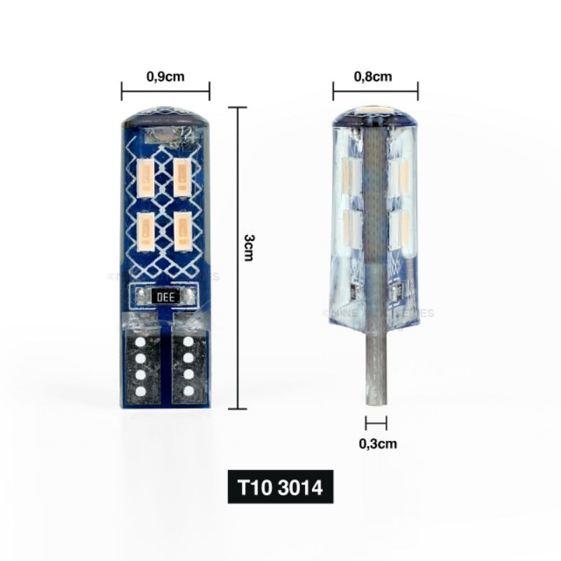 LAMPU LED T10 JELY SB3 10 TITIK LUXIMOS NINE SEIN,SENJA,PLAT NOMOR MOTOR DAN MOBIL