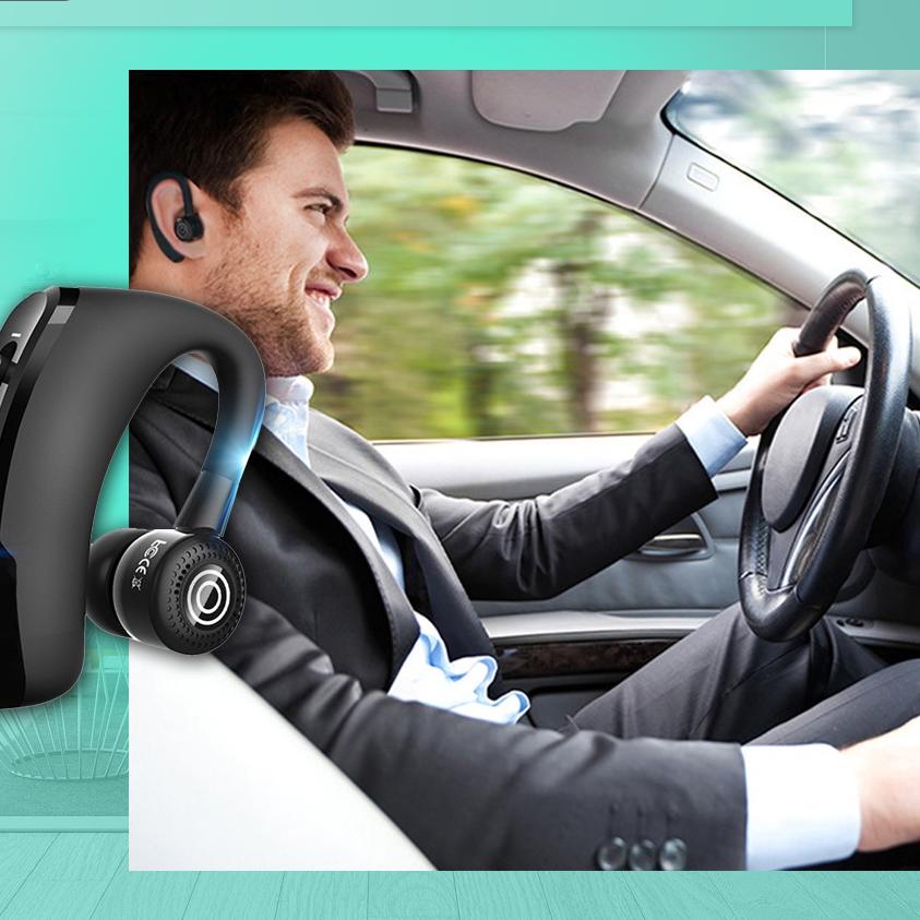 ♟ Headset Bluetooth voyager V9 Wireless Hands-free Earphone with Mic Control Ω