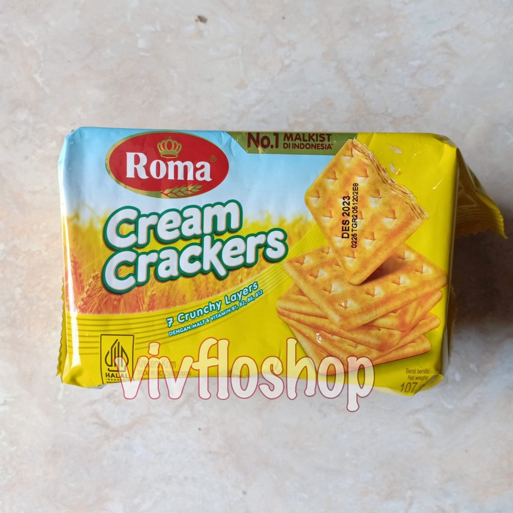 

Kardusan & Eceran Biskuit Roma Malkist Cream Crackers Asin (Kuning) 107 gr