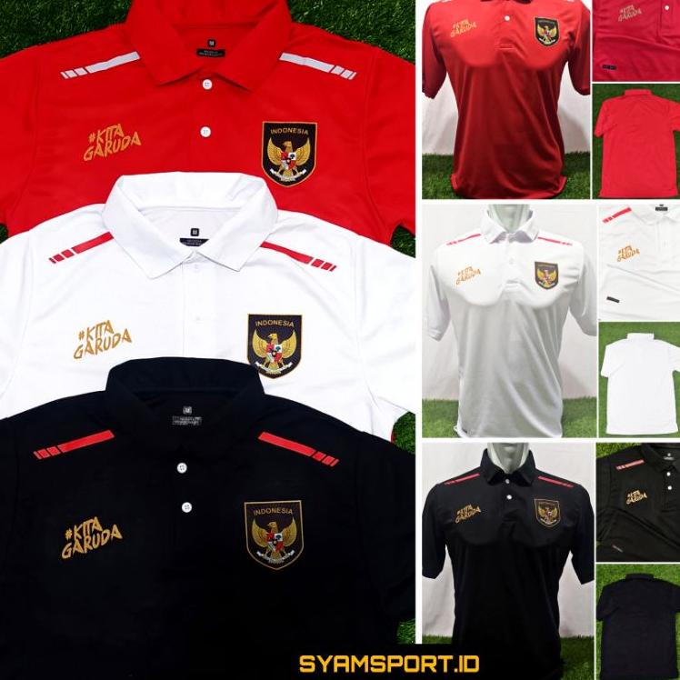 Paling Laris Polo Timnas Indonesia Kita Garuda Terbaru /  Timnas Indonesia / Baju Kerah Indonesia / 