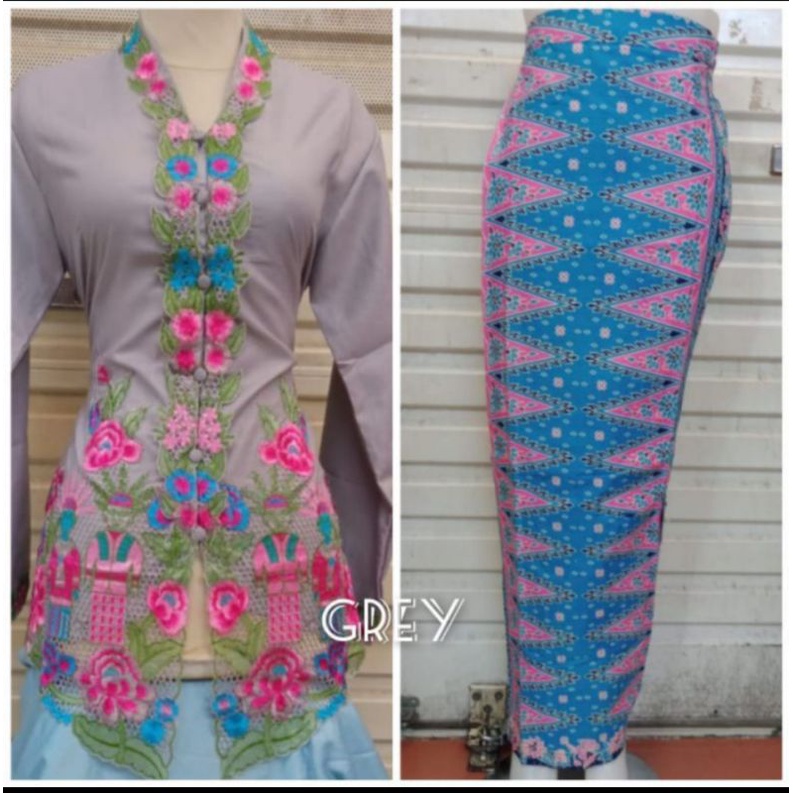 SET KEBAYA ENCIM / SERAGAMAN/KEBAYA LENGAN PANJANG/ROK BATIK/ATASAN