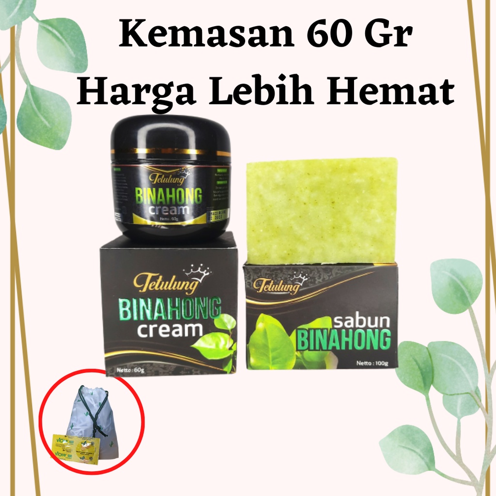 Cream Binahong Obat Gatal dan LUKA ampuh Paket Salep Binahong dan Sabun Binahong Tetulung Binahong 6