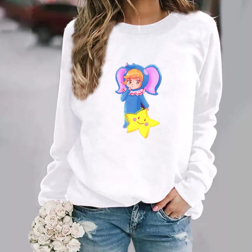 Baju lengan panjang wanita logo nana / kaos distro model sweater keren trendy dan kekinian / kaos terlaris