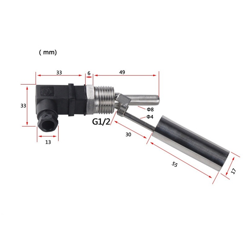 1pc Pelampung Cair Sensor Ketinggian Air Side Mount Float Switch Aman Stainless Steel Di Bawah 220V