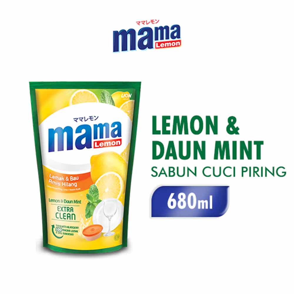 Cairan Pencuci Piring Mama Lemon 650ml Pouch