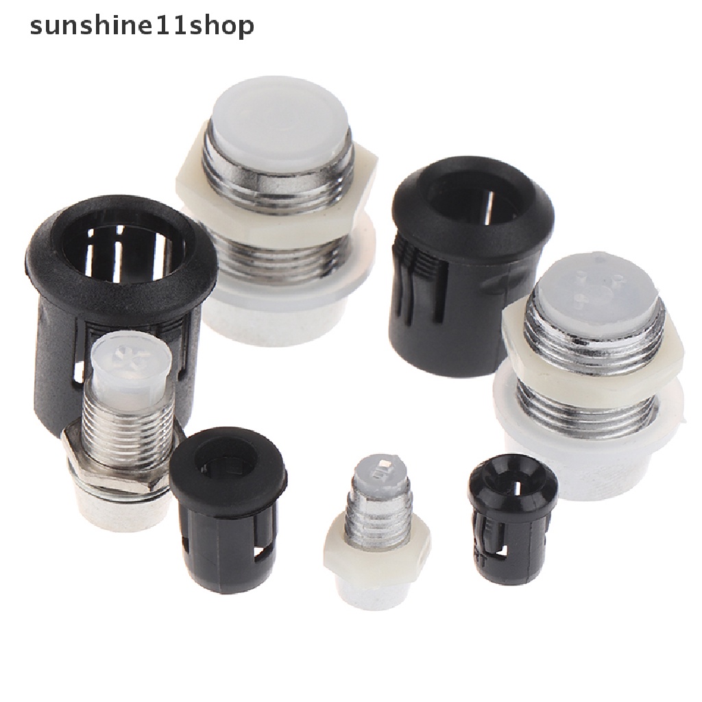 Sho 20pcs 3mm 5mm 8mm 10mm LED Holder Socket Light Dioda Emitg Penutup Dasar Lampu N