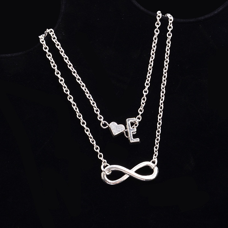 Desain Sederhana Cinta 26-huruf Paduan Gelang Kaki Eropa Dan Amerika Fashion Wanita Gelang Kaki Gelang Banyak Set Aksesoris