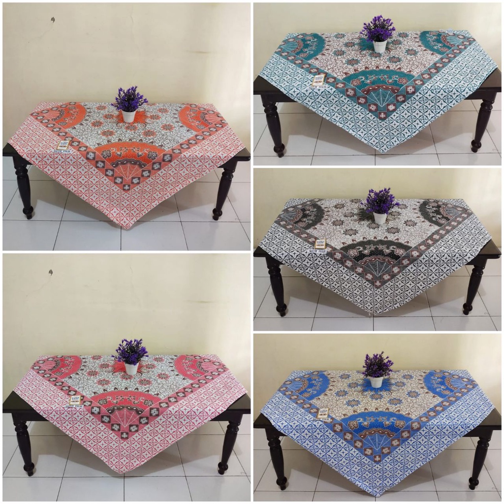 RAMADANSALE (COD) BATIK KARESTA TAPLAK MEJA BATIK RADEN AYU UKURAN 120 X 110 CM TERKINI