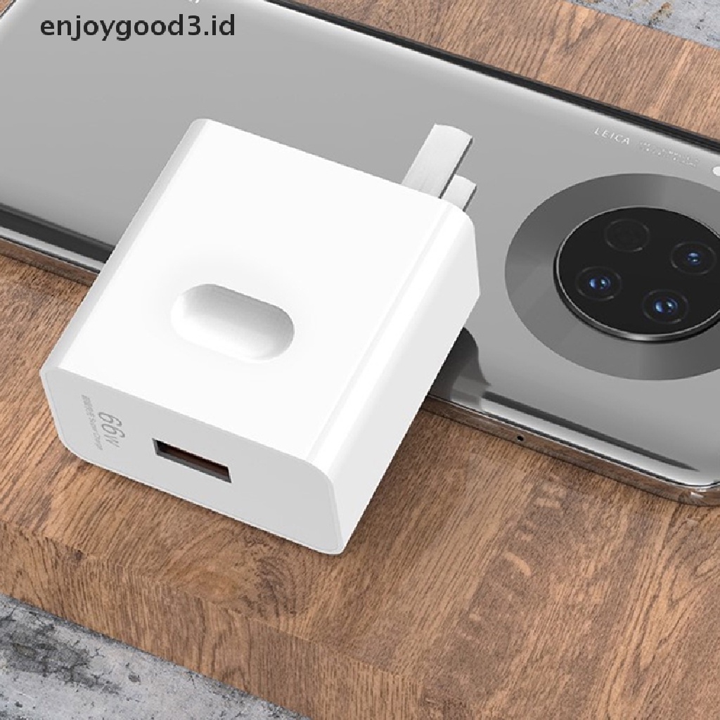 【 Rready Stock 】 Super Charger QC3.0 66W USB Charger Universal Phone Charger Plug Power Wall Travel Adapter For Huawei Mate 40 Pro HONOR V40 （ ID ）