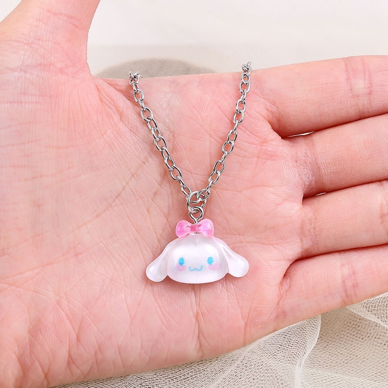 Kalung Liontin Anime Kartun/Kalung Rantai Kuromi Cinnamoroll Lucu Fashion Jewelry