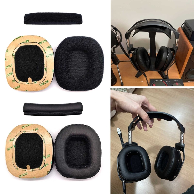 Bt Earpads Untuk A40 A50 Headset Game Headphone Cushion Bando Kulit PU