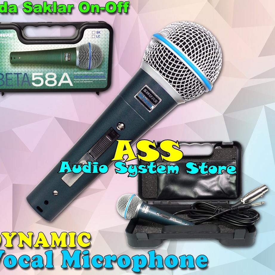☻ MIC KABEL BETA 58A SK + KOPER MICROPHONE KABEL BT58SK/ BT-58A LC / BETA58 SK ✤