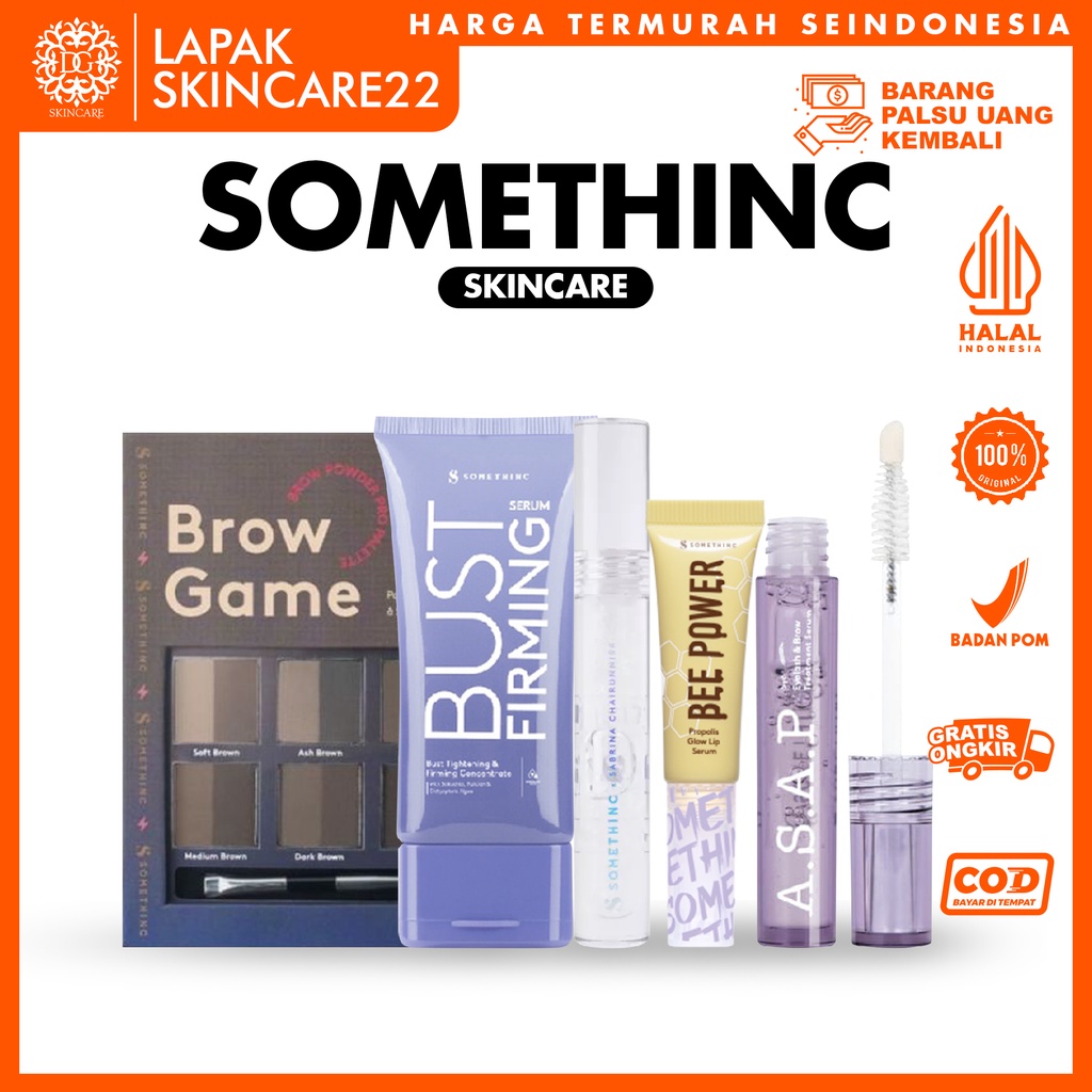 SOMETHINC A.S.A.P Eyelash & Brow Treatment Serum 3.5gr / SERUM BUST FIRMING 50gr / Multitask Water G