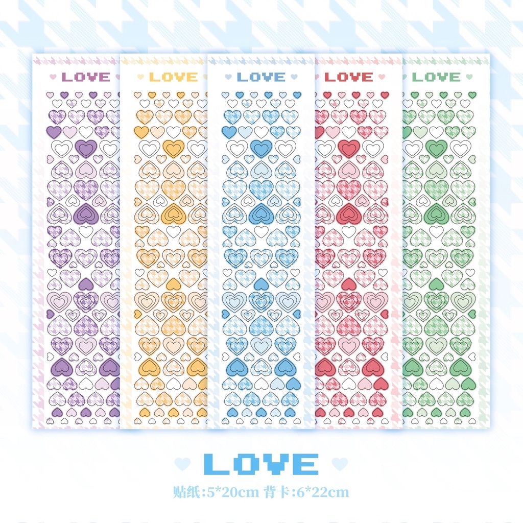 Galicici Stiker Motif Seribu Burung Love Series Original/Stiker Bahan DIY Foto Dalam Negeri