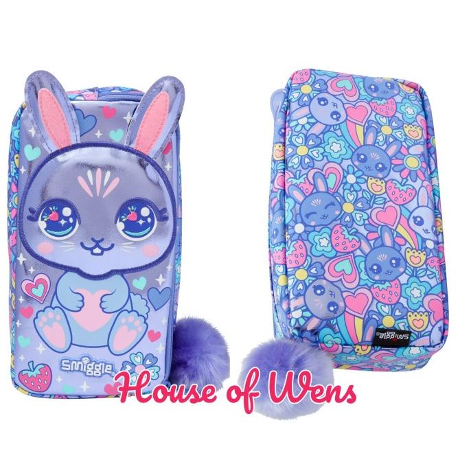 

SMIGGLE HOP CHARACTER TWO POCKET PENCIL CASE ORIGINAL - TEMPAT PENSIL