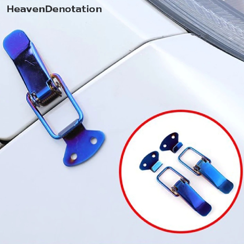 [HeavenDenotation] 2pcs Klip Pengikat Universal Pengaman Pengait Lock Clip Kit Bumper Release Hook HDV