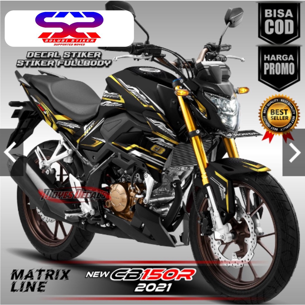 TERBARU DECAL STIKER NEW CB150R MOTIF\KUNING FULL BODY STIKER VARIASI MOTOR