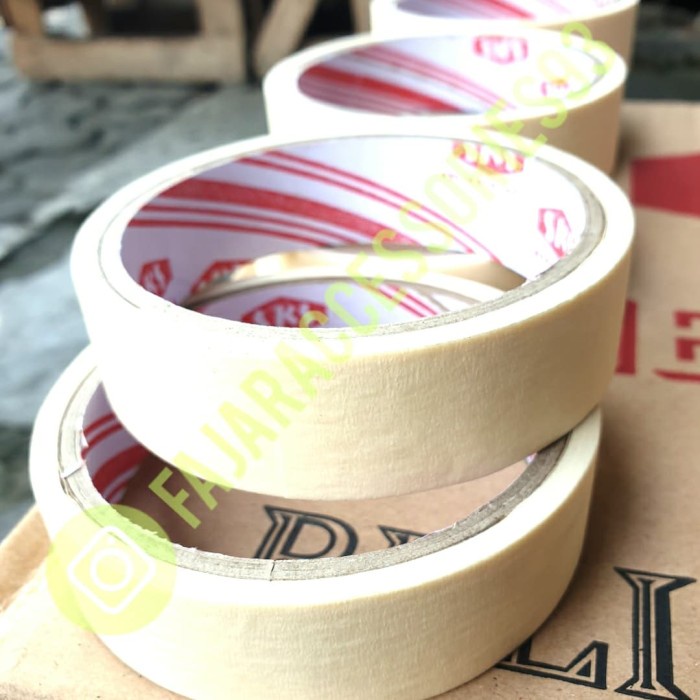 

new sale !!! Isolasi Selotip Kertas SKS Tape Asli 1"x10mtr LUSIN(12PCS)